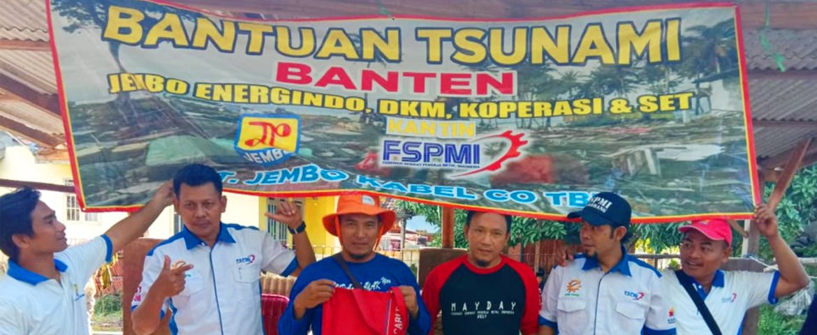PT. Jembo Cable Salurkan Bantuan Untuk Korban Tsunami Banten